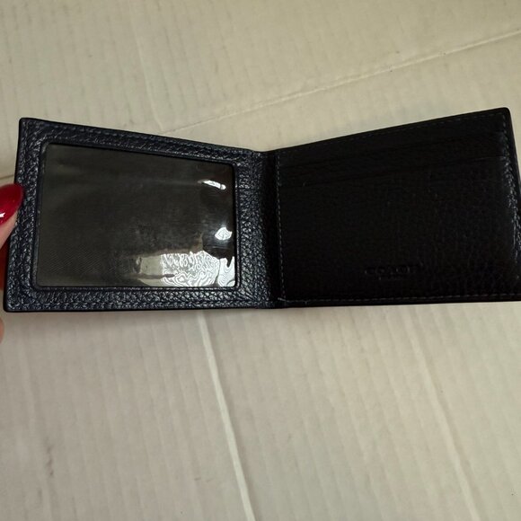 Coach Textured Leather Wallet with ID Slot - Picture 3 of 5